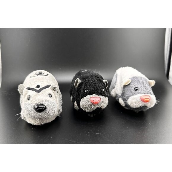 Zhu Zhu Pets Hamsters Zuzu Animated Animals Lot 3 All Tested Working 2008 READ - Picture 2 of 16